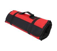 Msiud Borsa per Coltelli Da Chef Con 20 Slot, Borsa Di Utensili Arrotolabile In Tela Cerata per Scomparti Custodia Per Escursioni E Campeggio Regalo Esterni Porta Viaggio (Rosso)