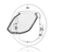 Msiud Gattaiola per Gatti, Porta Interna per Gatti Porte 30x 30x2cm A Ribalta Trasparenti Rotonde Con Chiusura A 4 Vie Gattaiola Per Portas Cani In Plastica Per Gattini E Di Piccola Taglia Cuccioli