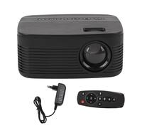 Msiud Proiettore Portatile con Dente Blu, Proiettore Cinematografico 1080p HD, Film USB con Telecomando di Altoparlanti HIFI per la Proiezione a LED Esterno Interno, Compatibile con (Plug)