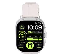 Msiud Smart Watch con Auricolari, Touch Screen HD da 2,01 Pollici 2 in 1 Smartwatch, Sport Fitness Tracker Orologio con i Messaggi Blu dei Messici Previsioni Meteorologiche Allarme (Argento)