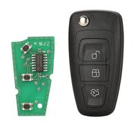MSKEYZ - Portachiavi per auto a 3 pulsanti, 433 MHz, per Ford - 4D83/63, con chip compatibile con Fiesta Mondeo Focus Kuga S-Max C-Max Galaxy Transit Connect Custom MK8