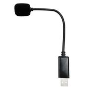 Mskidand Microfono USB Portatile Regolabile Mini Mic Anti-Rumore Mini Microfono USB per Computer Portatile/PC