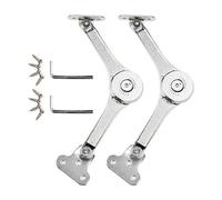 Mskidand Supporto per Cerniera per Coperchio Resistente, Cerniera per Cerniera, Chiusura Morbida, Supporto per Cerniera per Petto, per, Cucina, Guardaroba, 2 Pezzi
