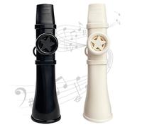 Mskmnkot 2 Pezzi Kazoo per Bambini e Adulti, Flauto kazoos Forte da 5, 3x1, 4 Pollici, Strumenti Musicali Facili da Imparare per Tutte Le età