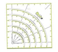 Mskmnkot Acrylic Quilting Ruler 8 inch Arcs Fans Quilt Ruler DIY Patchwork Sewing Craft Template Tool Quilting
