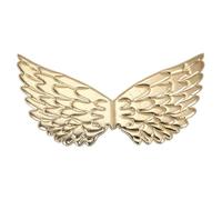 Mskmnkot Cupido ala, ala d'angelo d'oro, 16.9x8.7 in un scintillante Cupido con cinturino elastico, accessorio per costumi da fata principessa per Halloween e feste, oro