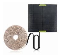 Mskmnkot Luci di Coltivazione Solare, luci di Coltivazione energia Solare, Striscia di Luce pianta Spettro Spettro Completo con Pannello, per Giardino Interno/Esterno e Serra, alimentata