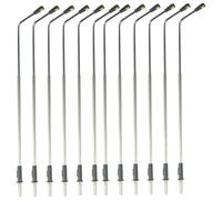 Mskmnkot Miniature Street Lamp 12Pcs 1:75 Scale Simulation DIY LED Lamp Post 5.91inch White Lighting Mini Street Light for Architecture Model Railway Scenery Landscape Dollhouse Lighting