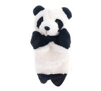 Mskmnkot Panda Hand Puppet Cartoon Panda Hand Puppets for Storytelling Performance Interactive Educational Toy Plush Finger Puppets Storytelling Puppet Gloves White And Black 25Cm