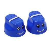 Mskmnkot Plastic Walk Stilts Kids Jumping Balance Training Toy Potted Stilts 2PCS Blue Balance Walk Stilt