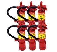 Mskmnkot Toy Fire Extinguisher 6 PCS Mini Fire Extinguisher Model Dollhouse Furniture Accessories Tiny Fighter Party Favors for Dollhouse Landscaping Decor Furniture