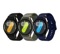 Msksjer Cinturini sportivi compatibili con Samsung Galaxy Watch 7/6/5/4 40 mm 44 mm, uomini e donne, senza spazi vuoti 20 mm, cinturino in morbido silicone per Galaxy Watch FE 40 mm/6 Classic 43 mm 47
