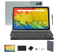 MSLSTM 2025 Ultimo Tablet da 11 pollici Android 14 Compresse 18GB RAM 128GB ROM+1TB TF Expand, Display 2K, CPU T616, Fotocamera da 23 MP, 5G WiFi, 4 altoparlanti, Tablet con tastiera, caso, penna