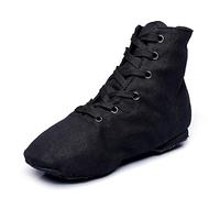 MSMAX Scarpe da ginnastica da ballo jazz - Stivali da allenamento da ballo, Nero , 37.5 EU
