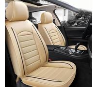 MSMDG Auto Set Coprisedili per Hyundai Santafe 2010 2011 2012, Pelle Confortevole Antiscivolo Impermeabile Interni Protezioni Accessori,C/Beige Style