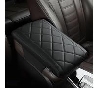 MSMDG Bracciolo Auto Pad per Mercedes Benz Mercedes-EQ EQA EQB EQC EQS 300 350 400 580 450+, Braccioli Pad in Pelle PU, Guscio del Bracciolo della Indossabile AntiGraffio Accessori,A/Black