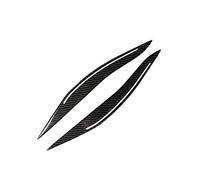 MSMDG Compatibile con BMW 5 Series F10 2010-2013, 2 Pezzi Adesivo per Copri-Sopracciglia per Auto Adesivo per Rivestimento fari Esterni, Carbon Fiber