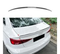 MSMDG Spoiler per Baule in ABS, Ala Esterna, Ala Posteriore, Compatibile con Audi A3 S3 8V Sedan 2014-2020, B Carbon Fiber Look