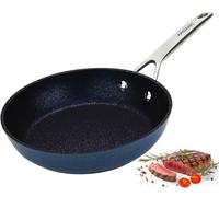 MSMK 20 cm padella per friggere, di alluminio rivestimento calcare Non aderente del GRE (Blu, 20cm)