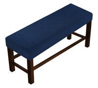 MSNCS Copertura per Panca Elasticizzata,Fodera per Panca Copripanca per Sala da Pranzo,Fodera per Panca Pianoforte Non-Antiscivolo, per Hotel, Banchetti, Ristorante, Soggiorno(Navy Blue,130-150cm)