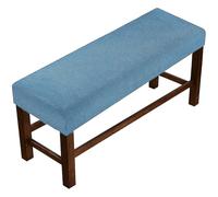 MSNCS Copertura per Panca Elasticizzata,Fodera per Panca Copripanca per Sala da Pranzo,Fodera per Panca Pianoforte Non-Antiscivolo, per Hotel, Banchetti, Ristorante, Soggiorno(Light Blue,130-150cm)