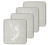 MSNCS Copri Cuscini per Divano Impermeabile da Esterno, 1/2/4 Pezzi Fodera per Cuscini del Divano da Giardino con Cerniera,Fodere per Seduta Universale per Divano e Sedile(Bianco,50x50x5cm 4pcs)