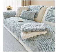 MSNCS Copridivano 3 2 4 Posti Con Penisola - Peluche Copertura Divano Angolare Universale Antiscivolo Lavabile Fodera Per Divano Protettiva Per Divano Per Mobili Da Soggiorno(Grigio chiaro,110x180cm)