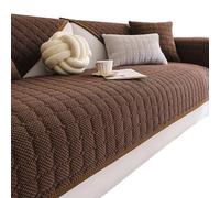MSNCS Copridivano per Divano Angolare - Velluto a Coste Fodera per Divano 3/2/4 Posti - Copertura Divano Universale Antiscivolo, Lavabile(Caffè,70x180cm)