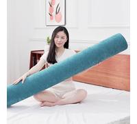 MSNCS Cuscino Cilindrico a Rullo Lungo Cuscino Cilindrico Cervicale Memory Foam Supporto Ergonomico per Collo Gambe e Schiena per Letto e Divano, Lombare,Yoga Lavabile(Peacock Blue,20cmx150cm)