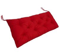 MSNCS Cuscino per Panca 90/100/110/120x50cm,Cuscini per Panca da Esterno/Interno 2/3 Posti, Spesso E Morbido, per Panca da Giardino, Cucina, Sala da Pranzo, Patio Altalena(Rosso,120x50cmx8cm)