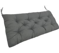 MSNCS Cuscino per Panca 90/100/110/120x50cm,Cuscini per Panca da Esterno/Interno 2/3 Posti, Spesso E Morbido, per Panca da Giardino, Cucina, Sala da Pranzo, Patio Altalena(Dark Gray,120x50cmx8cm)