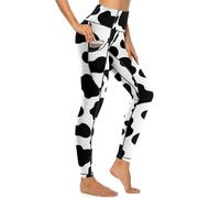 MSOKAZZLES - Pantaloni da yoga a vita alta con tasche per donna, per esercizi, sport, corsa, M