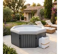 Spa idromassaggio rigida smart Wifi (193x193x73cm) 6 persone TUSCANY Grigio eff