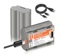 Mspalocell 2 Pezzi NP-W235 USB-C Batteria sostitutiva 2550mAh perFujifilm X-T5 X-T4 X-S20 GFX 100 II GFX 100S GFX 50S II X-H2S X-H2 VG-XT4 Fuji GFX100s Fotocamera tipo C Akku