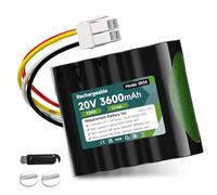 Mspalocell 20V 3500Mah batteria per Worx Landroid S Basic, S450i, S500, WA3230, WR101SI, WR102SI, WR105SI WR105si.1, WR106 SI WR106SI, WR115mi, Landxcape LX7 / LX9 Series, 50032492, Ferrex 800m2 2021