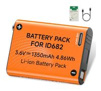 Mspalocell Batteria di Ricambio 3.6V 1350mAh per Petzl E99ACA, USB-C Core Batteria per Core Serie ID682 Tikkina/Tikkid/Tikka/Zipka/Actik/Tactikka/Iko, 1 Pezzo