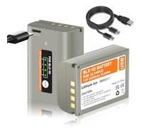 Mspalocell Batteria di ricambio BLX-1 USB-C 2600mAh per Olympus OM-1 / BLX-1, USB-C 5V2A ricarica rapida e ricarica per auto (2,5 ore), batteria da 2 pacchi per sistema OM Olympus BLX-1 / OM-1