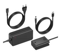 Mspalocell NP-FW50 Kit batteria fittizia, Adattatore di alimentazione CA con connettore batteria per fotocamere Sony Alpha A6000 A5100 A6100 A6300 A6500 A7 A7II A7S A7SII RX10 II IV