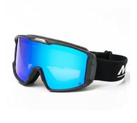 Msport Maschera da Sci e Snowboard REVO HD Vision - Antiappannamento, Protezione UV400, Compatibile con Occhiali da Vista - Blu