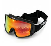 Msport Maschera da Sci e Snowboard REVO HD Vision - Antiappannamento, Protezione UV400, Compatibile con Occhiali da Vista - Arancione