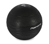 MSPORTS Slam Ball Premium - Palla medica, 3-20 kg, 15 kg, colore: Nero