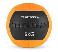 MSPORTS Wall Ball Premium | 2-10 kg | Qualita Studio Professionale | per Palestra | Colori Diversi