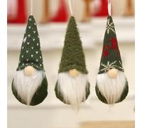 MSQ 3 Albero di Natale appeso GNOME Ornamenti fatti a mano GNOME Cappello