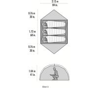 MSR Elixir le tende Tecniche Ultraleggere da 1,40 kg - Impermeabilità 10.000 mm