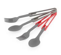 MSR - Folding Utensils 4-Pack - Set posate 20 x 4 x 1 cm grigio/bianco