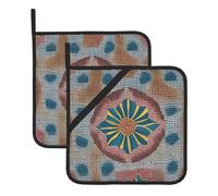 MSRHIUEF Tappetino isolante quadrato con immagine Reese (set da due pezzi) per la rimozione del coperchio della cucina, forni a microonde, forni, con corda laterale per appendere