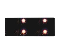 MSRHIUEF Tappetino per mouse extra large con motivo due soli, 30,5 x 80 cm, per l'apprendimento del gioco in ufficio