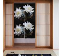 MSRHIUEF Tenda stampata con fiori di cactus, 2 pezzi, 86,4 x 142,2 cm, per porte, finestre, separazione della stanza, protezione della privacy, luce solare, vento, polvere