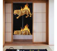 MSRHIUEF The Leopard is Showing Off its Power, tenda stampata in 2 pezzi, 86,4 x 142,2 cm, per porte, finestre, separazione della stanza, protezione della privacy, luce solare, vento, polvere