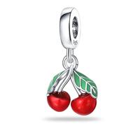 MsRosy Ciondolo in argento Sterling per braccialetti con marchio S925, compatibile con tutti i braccialetti in stile europeo, idea regalo per lei, Misura unica, Argento, Zirconia cubica